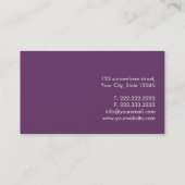 Abstract Curves Game Testing Business Card (Back)
