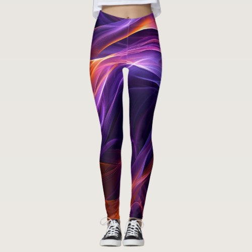 Abstract Curves Leggings