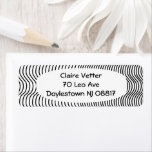 Abstract Curvy Lines  Label