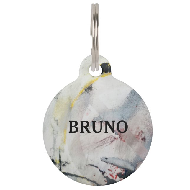 Abstract Customizeable Pet ID Tag (Front)