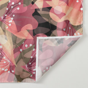 Abstract cute beautiful pink flowers floral design tapestry