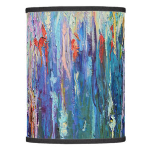 Abstract cute elegant beautiful pattern oil paint lamp shade