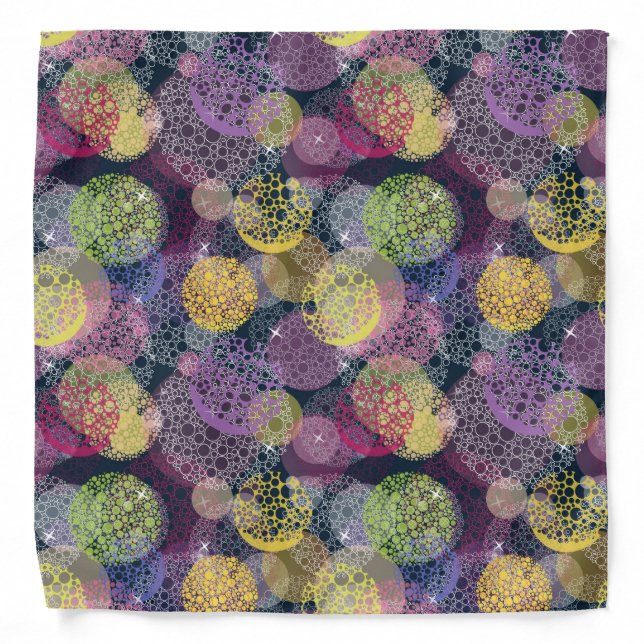 Abstract Cute Polka Dot Circle Bandana (Front)