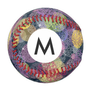 Abstract Cute Polka Dot Circle Baseball
