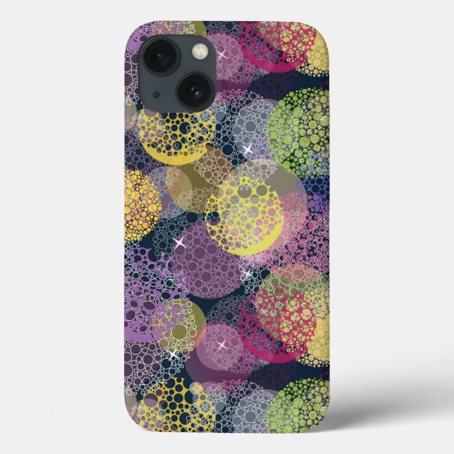 Abstract Cute Polka Dot Circle Case-Mate iPhone Case (Back)