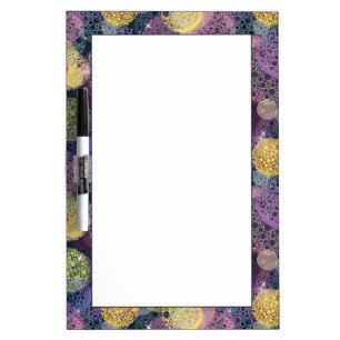 Abstract Cute Polka Dot Circle Dry-Erase Board