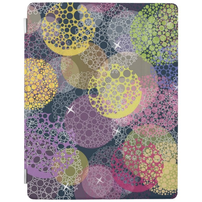 Abstract Cute Polka Dot Circle iPad Smart Cover (Front)
