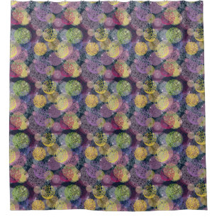 Abstract Cute Polka Dot Circle Shower Curtain