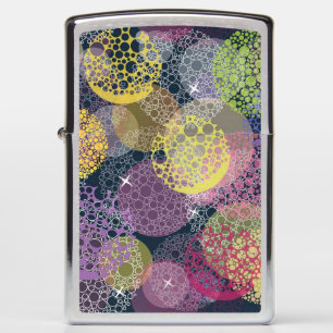 Abstract Cute Polka Dot Circle Zippo Lighter