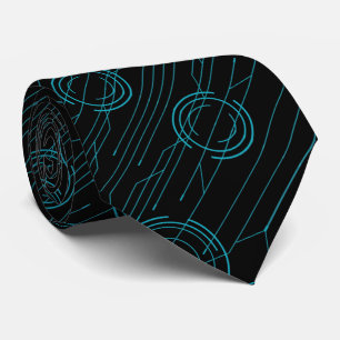 Abstract Cyber Neck Tie