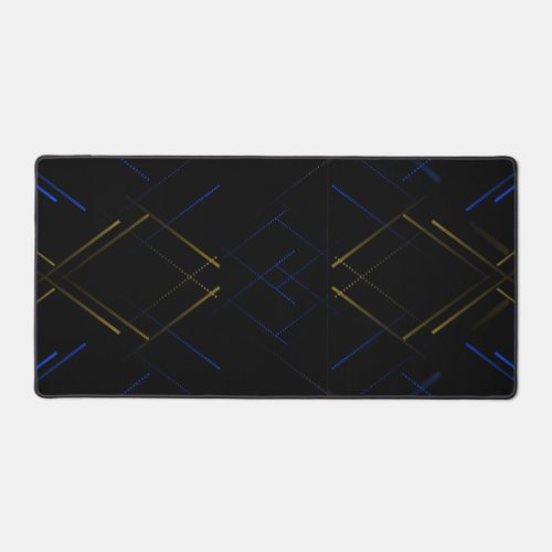 Abstract Cybernetic Grid Desk Mat