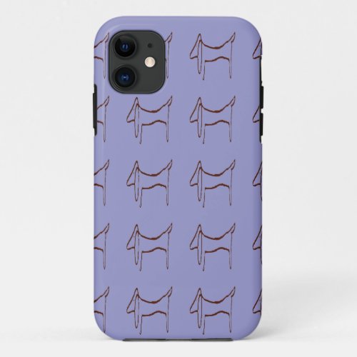 Abstract Dachshund iPhone 11 Case