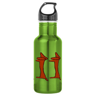 Abstract Dachshund Dog Water Bottle