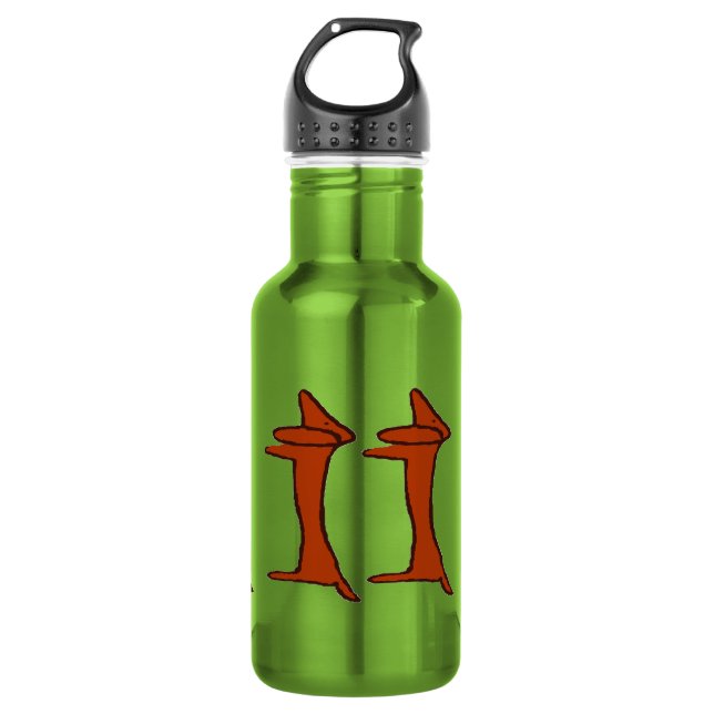 Abstract Dachshund Dog Water Bottle (Front)