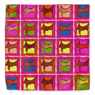 Abstract dachshund Dogs Bandana