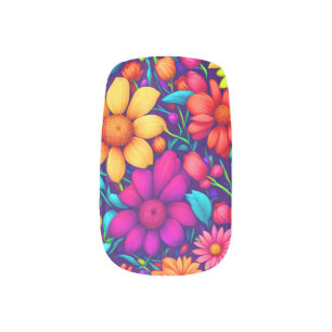 Abstract Daisy Art #3 - Minx Nail Art