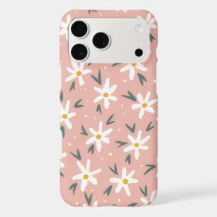 Abstract Daisy Dusty Pink Flower Pattern iPhone 17 Pro Max Case