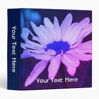 Abstract Daisy Flower Nature Art Personalized 3 Ring Binder