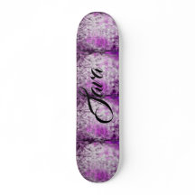Abstract Damask Pink Print Customize Skateboard