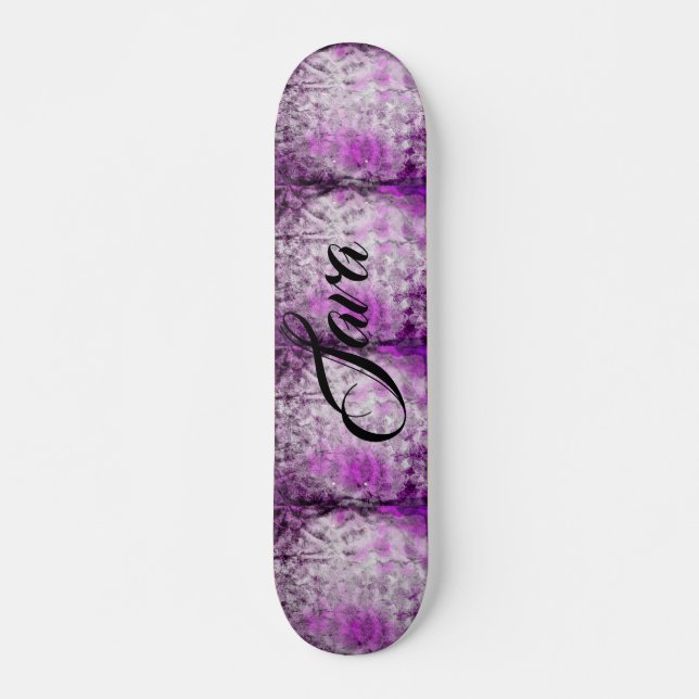 Abstract Damask Pink Print Customize Skateboard (Front)