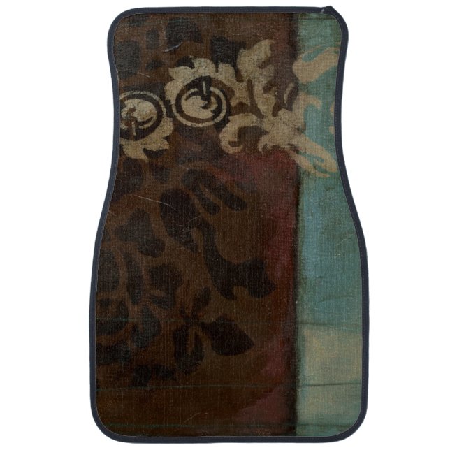 Abstract Damask Tapestry by Jennifer Goldberger Car Mat (Front)