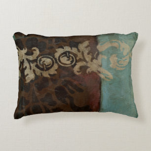 Abstract Damask Tapestry by Jennifer Goldberger Decorative Pillow