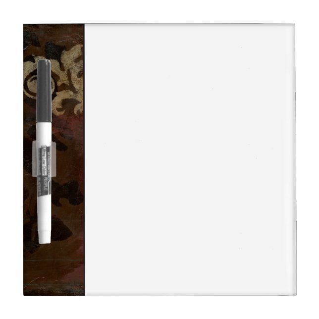 Abstract Damask Tapestry by Jennifer Goldberger Dry Erase Board (Front)