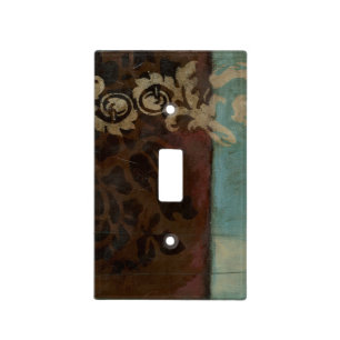 Abstract Damask Tapestry by Jennifer Goldberger Light Switch Cover
