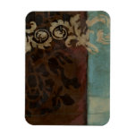 Abstract Damask Tapestry by Jennifer Goldberger Magnet