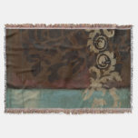 Abstract Damask Tapestry by Jennifer Goldberger Throw Blanket