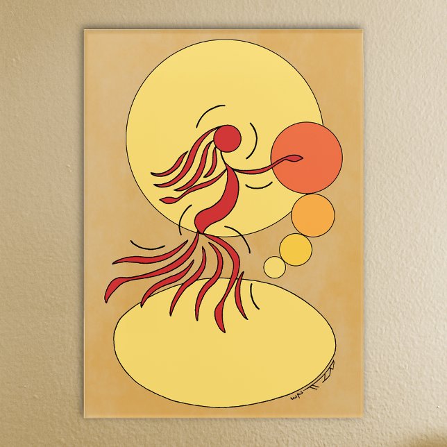 Abstract Dancer Acrylic Print (Abstract Dancer Acrylic Print on Wall)
