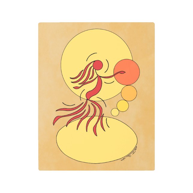 Abstract Dancer Metal Print (Front)