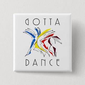 Abstract Dancers Dancing - Dance Lover Artwork Button