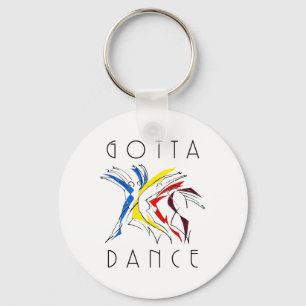 Abstract Dancers Dancing - Dance Lover Artwork Keychain
