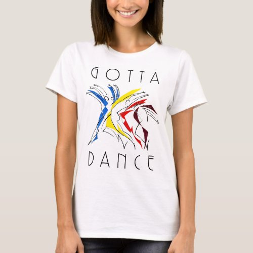 Abstract Dancers Dancing _ Dance Lover Artwork T_Shirt