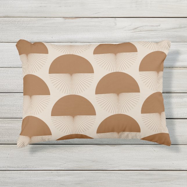 Abstract Dandelion Outdoor Kissen Boho Outdoor Pillow (Front)