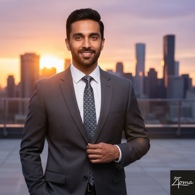 Abstract Dark Blue Weave Diamond Pattern Neck Tie (Creator Uploaded)