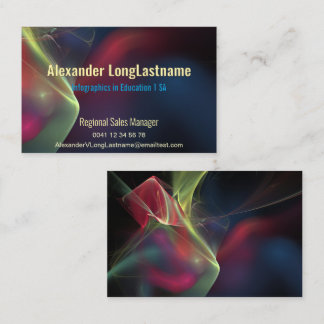 Abstract dark corporate business card