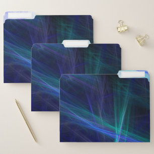 Abstract Dark Fractal Mist File Folder