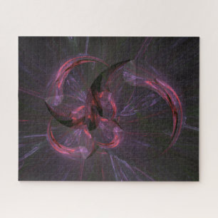 Abstract Dark Gothic Fractal Art Jigsaw Puzzle