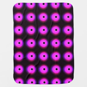 Abstract Dark Pink: Glowing Seamless Baby Blanket