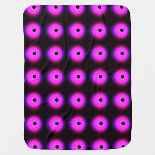 Abstract Dark Pink: Glowing Seamless Baby Blanket (Front)