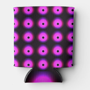 Abstract Dark Pink: Glowing Seamless Can Cooler