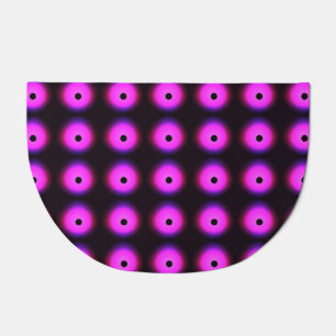 Abstract Dark Pink: Glowing Seamless Doormat