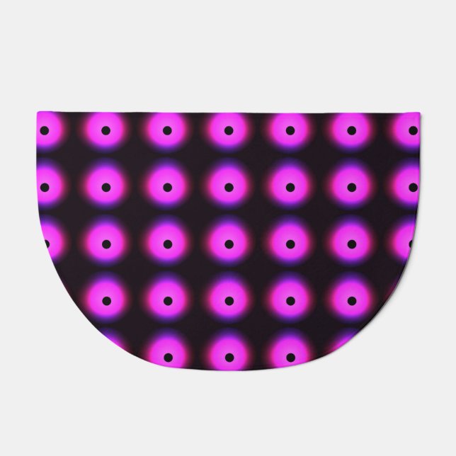 Abstract Dark Pink: Glowing Seamless Doormat (Front)