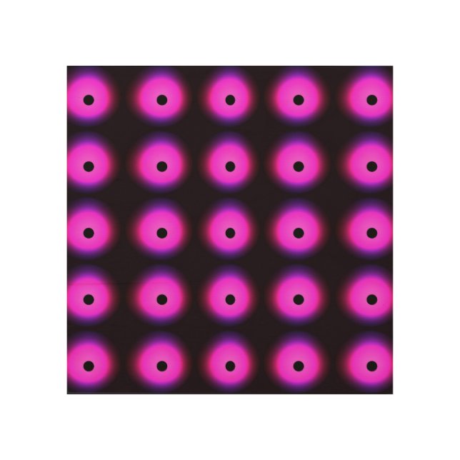 Abstract Dark Pink: Glowing Seamless Wood Wall Art (Front)