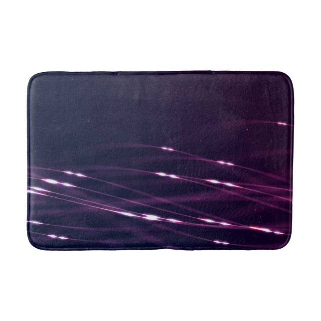 Abstract Dark Purple Bathroom Mat (Front)