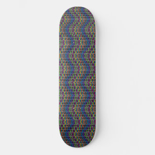 Abstract Decorative Ornamental Geometric Lin Skateboard Deck