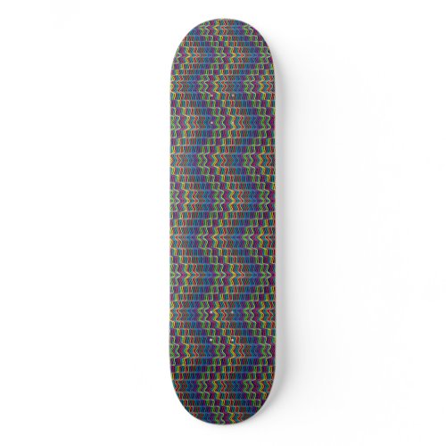 Abstract Decorative Ornamental Geometric Lin Skateboard Deck