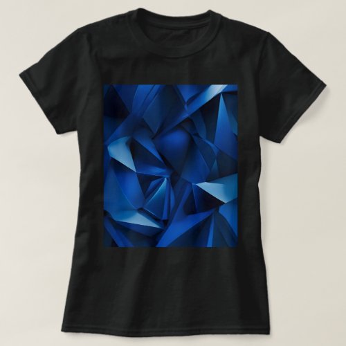 Abstract Deep Blue T_Shirt
